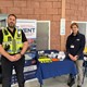OPCC staff and police officer visiting Monmouthshire Livestock Market 