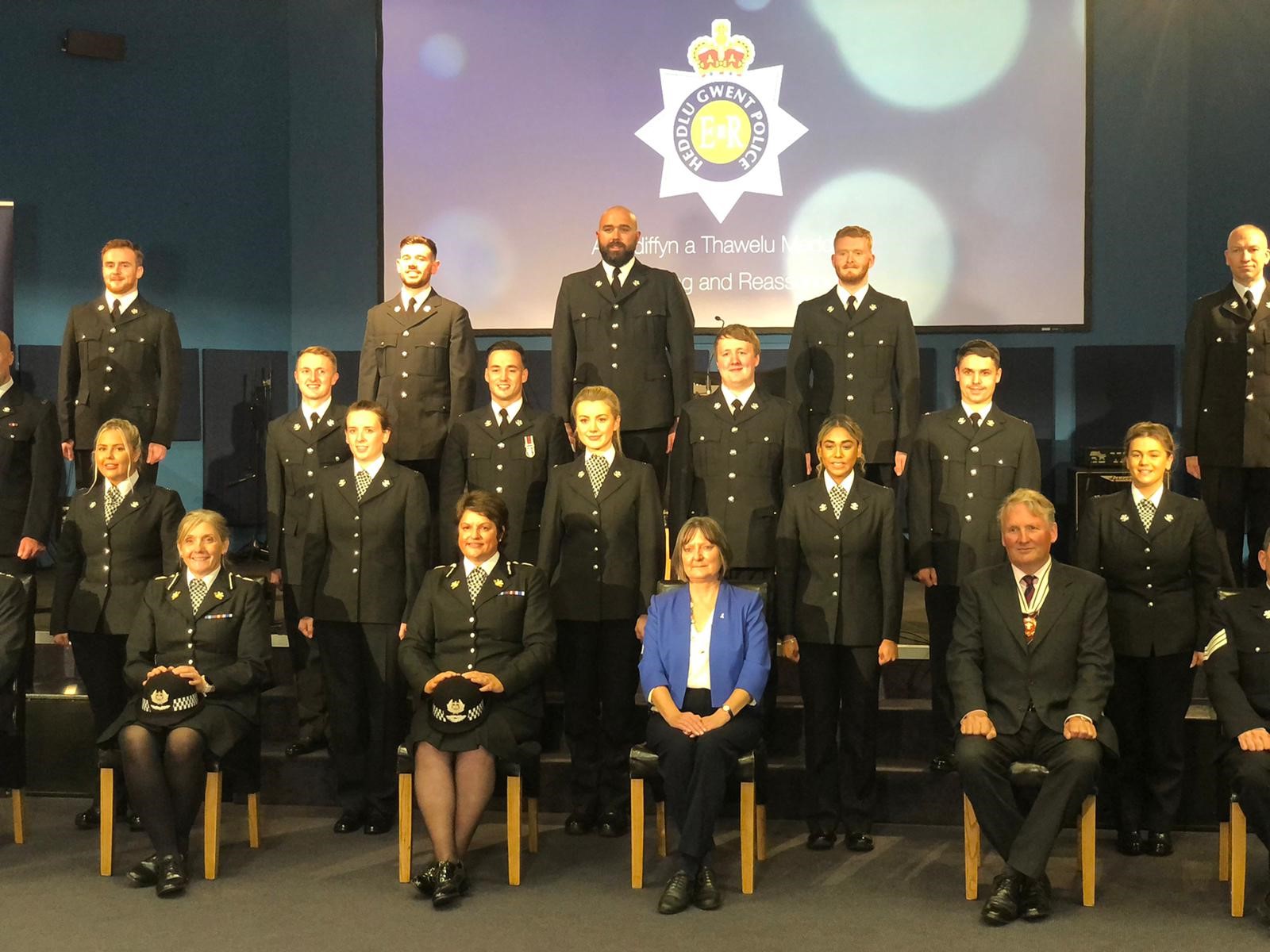 Group photo welcoming the new PCSOs