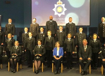 Group photo welcoming the new PCSOs