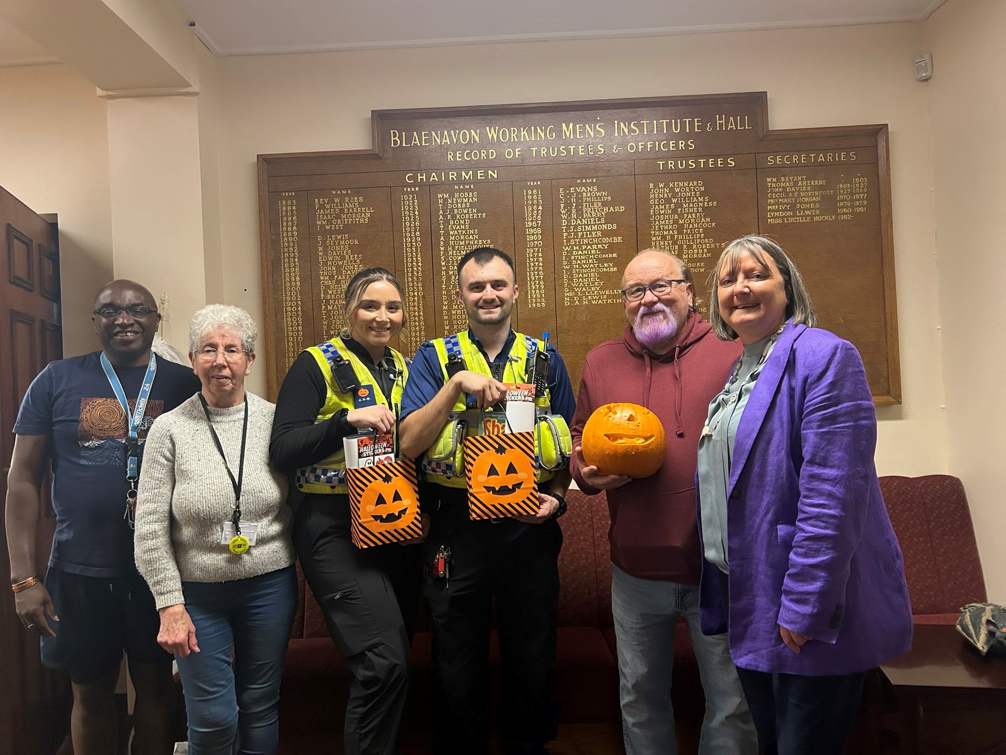 Partners at Halloween event