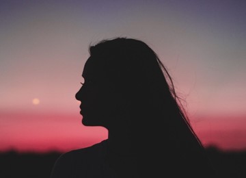 women's face silhouette
