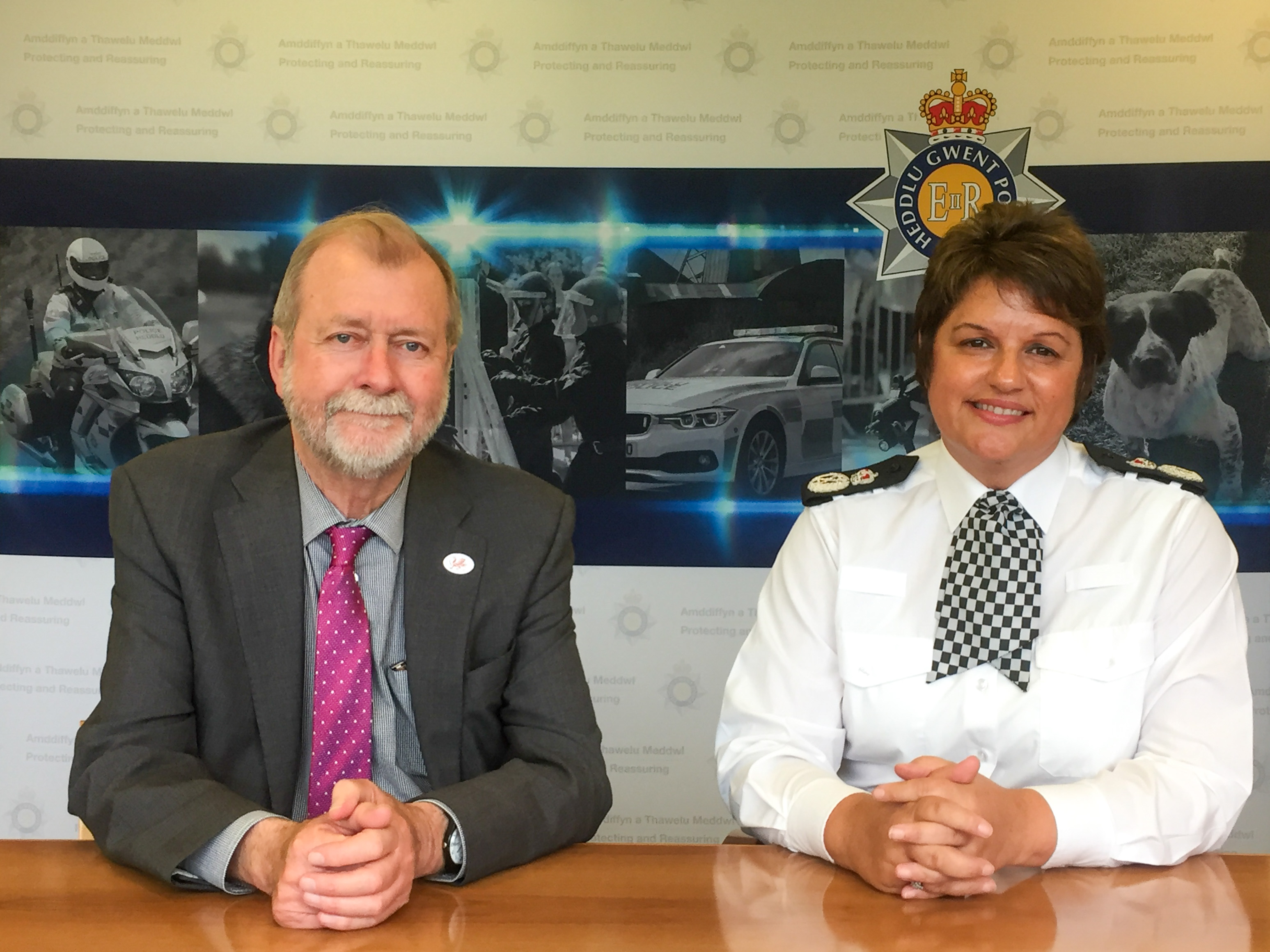 Jeff Cuthbert with Pam Kelly