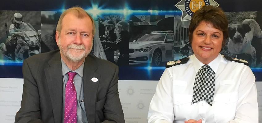 Jeff Cuthbert with Pam Kelly