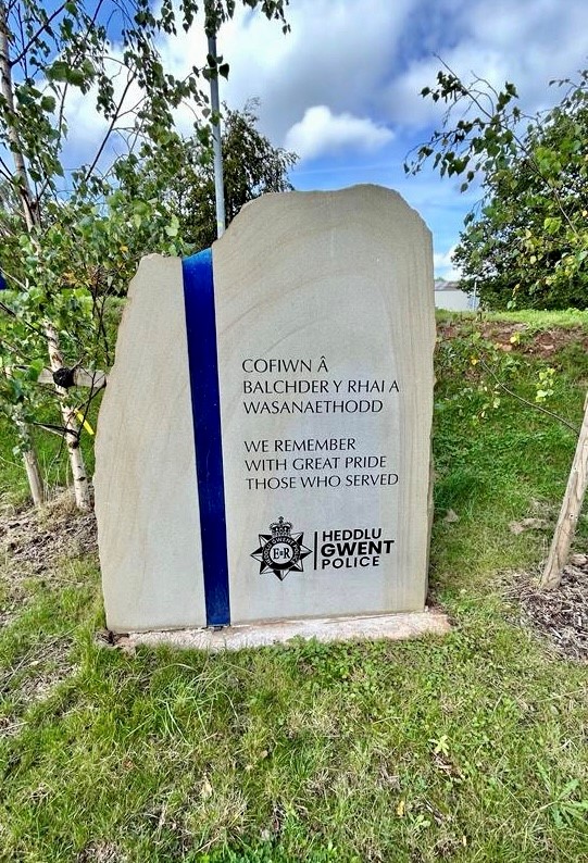 Gwent Police memorial stone