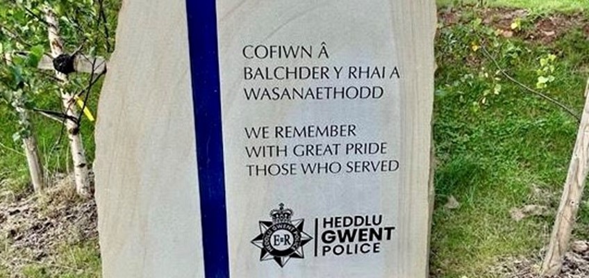 Carreg goffa Heddlu Gwent