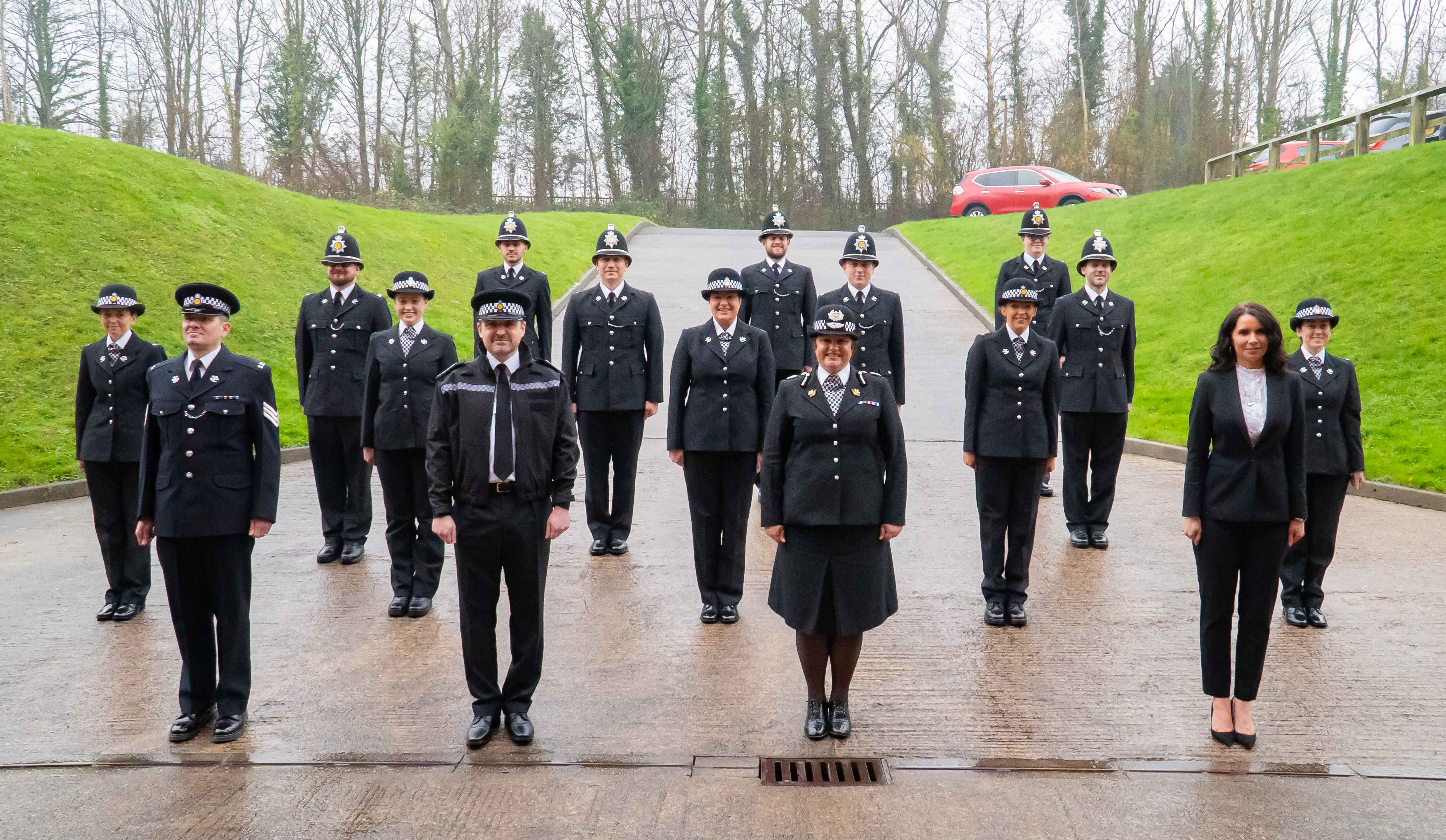 Group photo welcoming the new officers
