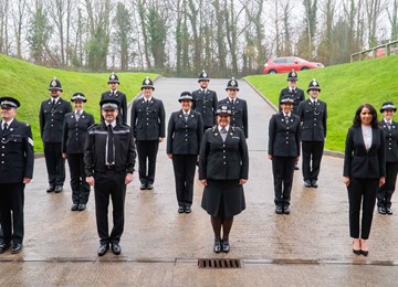 Group photo welcoming the new officers