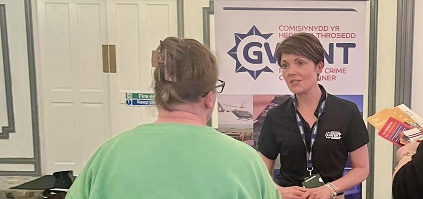 OPCC staff talking to residents