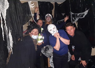 Bryn Mawr team dressed for Halloween