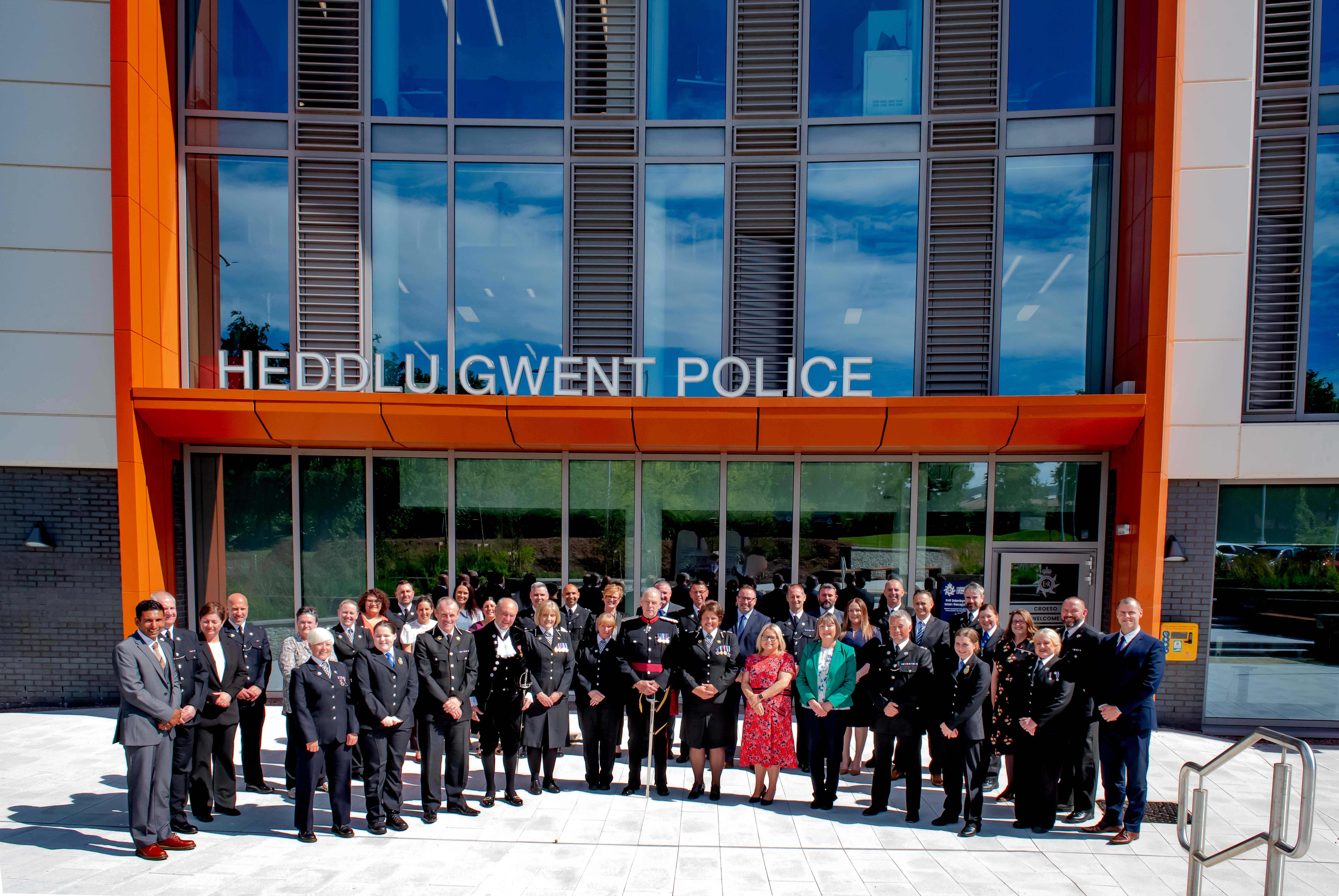 Group shot of officers and staff