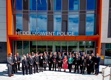 Group shot of officers and staff