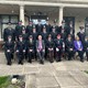 Student officers gathered with commissioner and chief constable 
