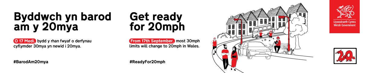 Byddwch yn barod am y 20mya