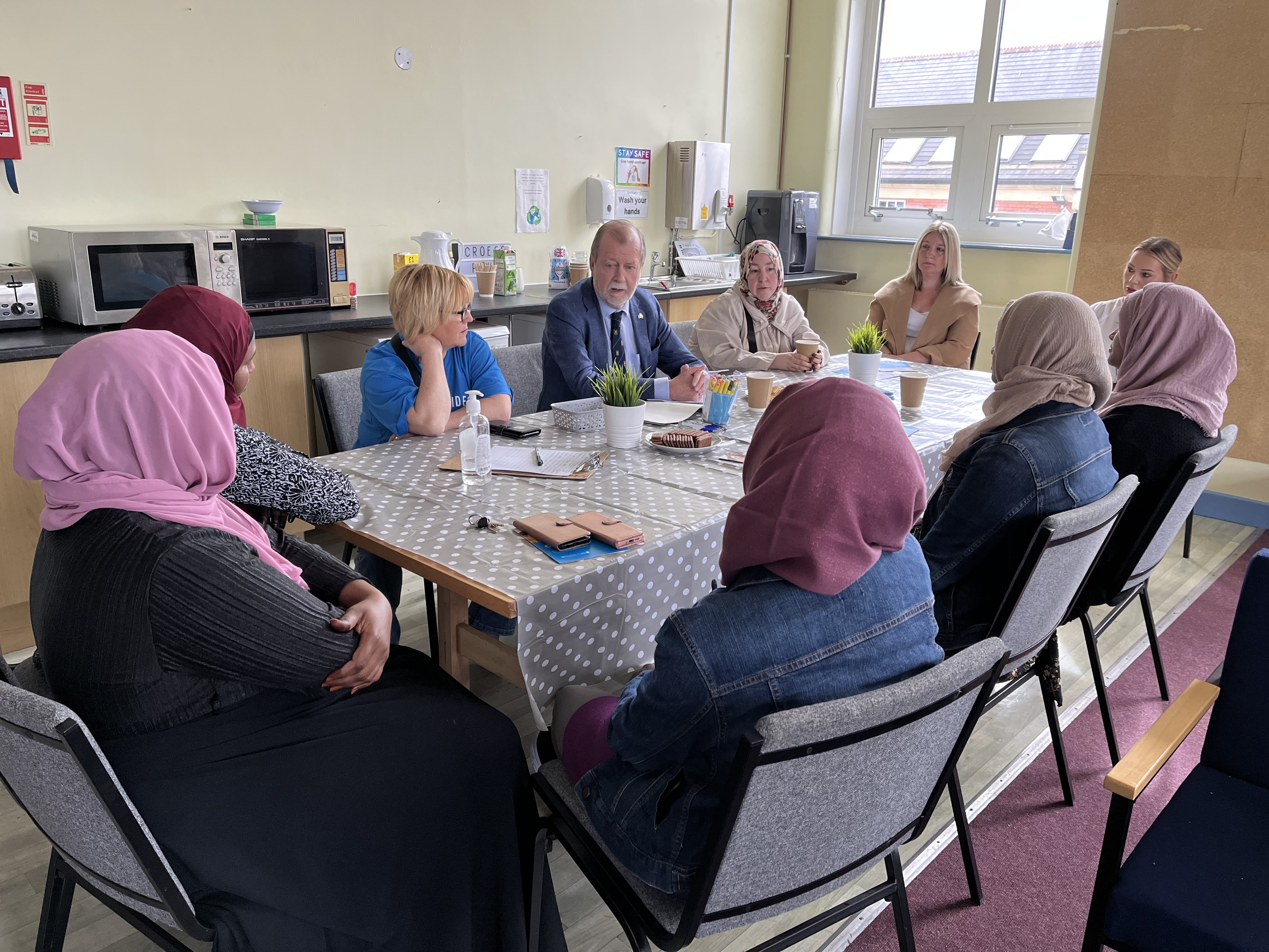 Jeff Cuthbert attending a Safe Spaces session