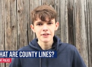 Boy explaining what county lines are