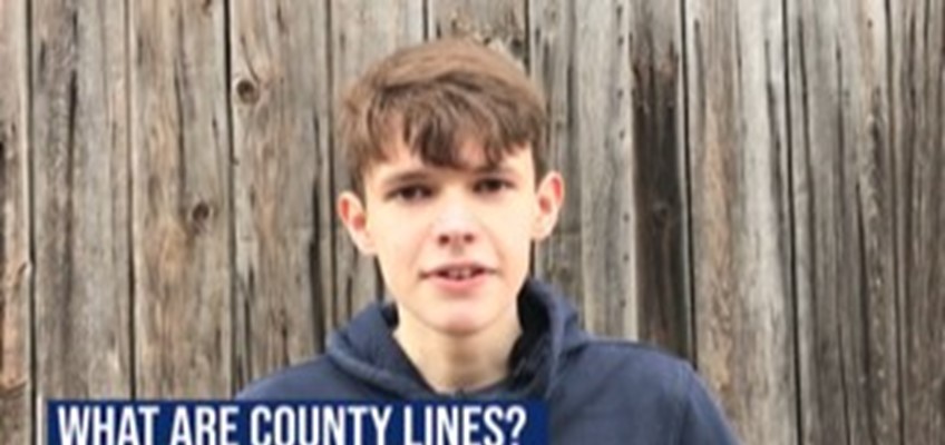 Boy explaining what county lines are