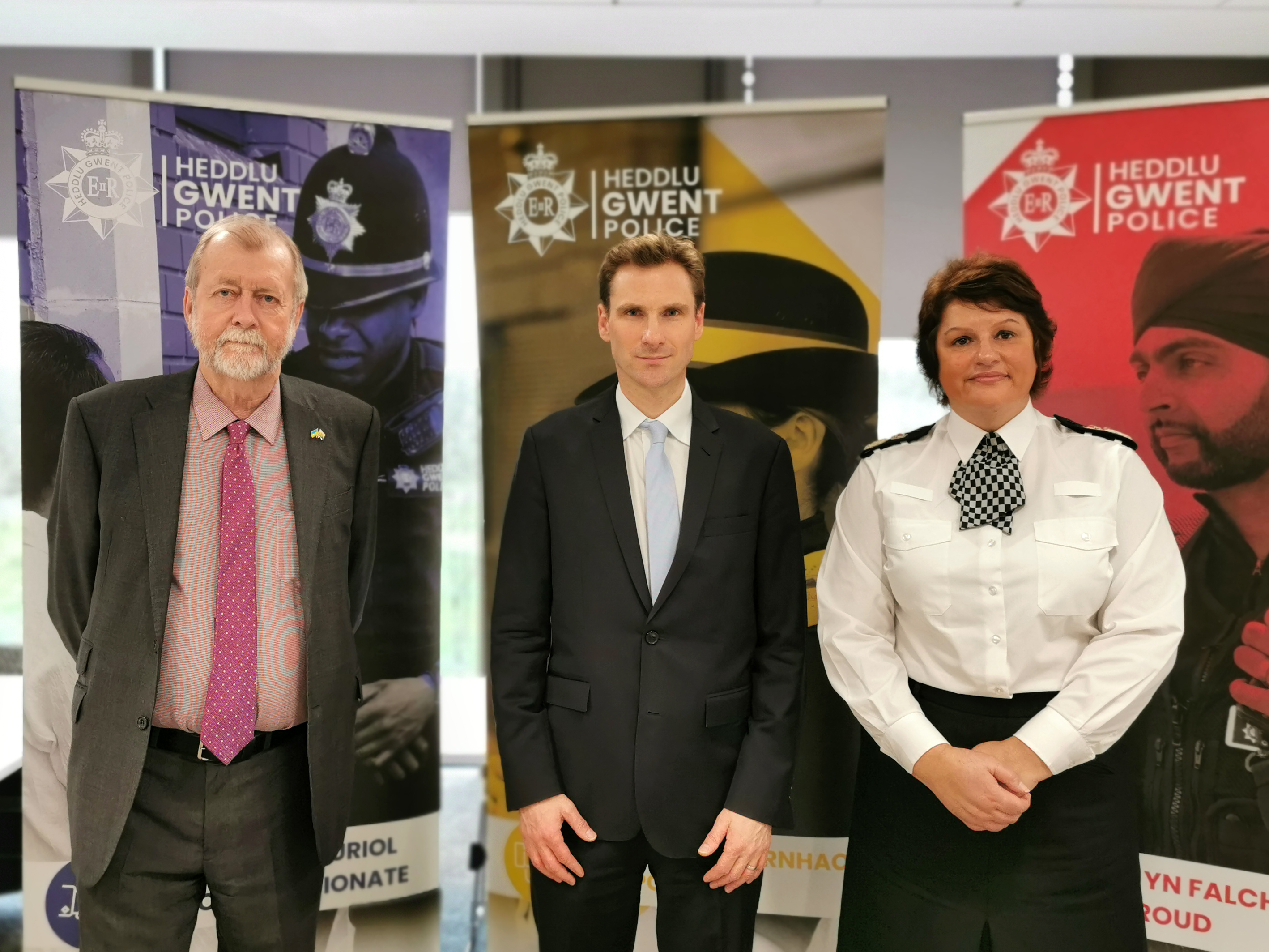 Jeff Cuthbert, Chris Philp and Pam Kelly