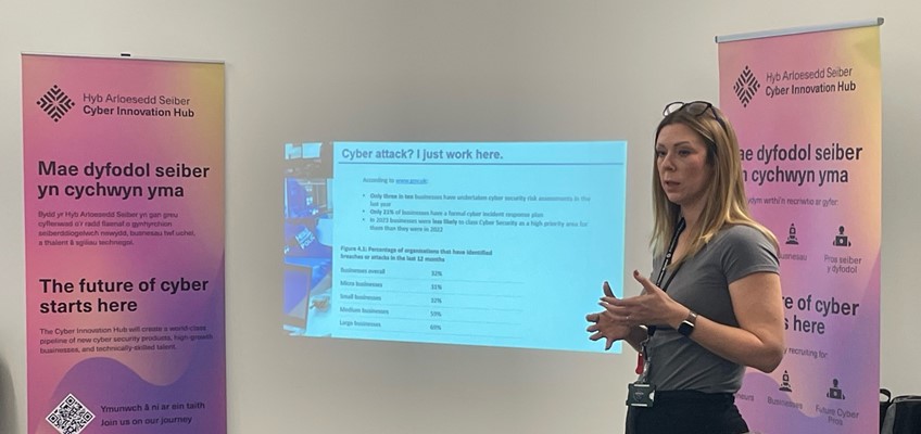 Detective Sergeant Lana Rees-Williams at cyber event