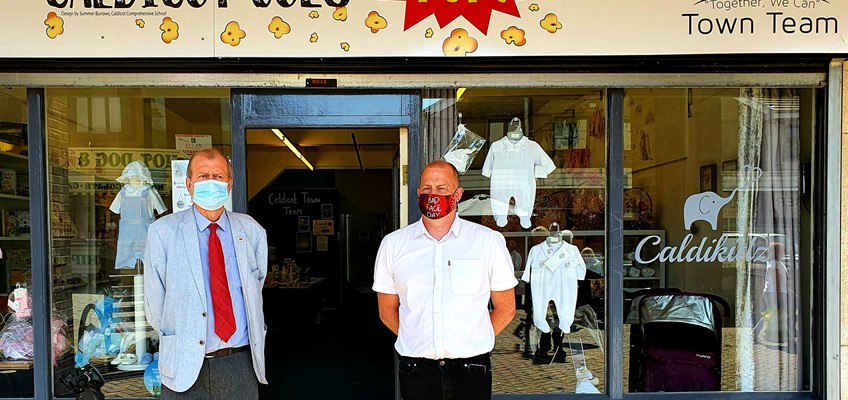 Jeff Cuthbert in Caldicot town