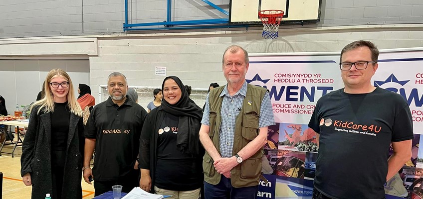 Jeff Cuthbert with members of KidCare4U