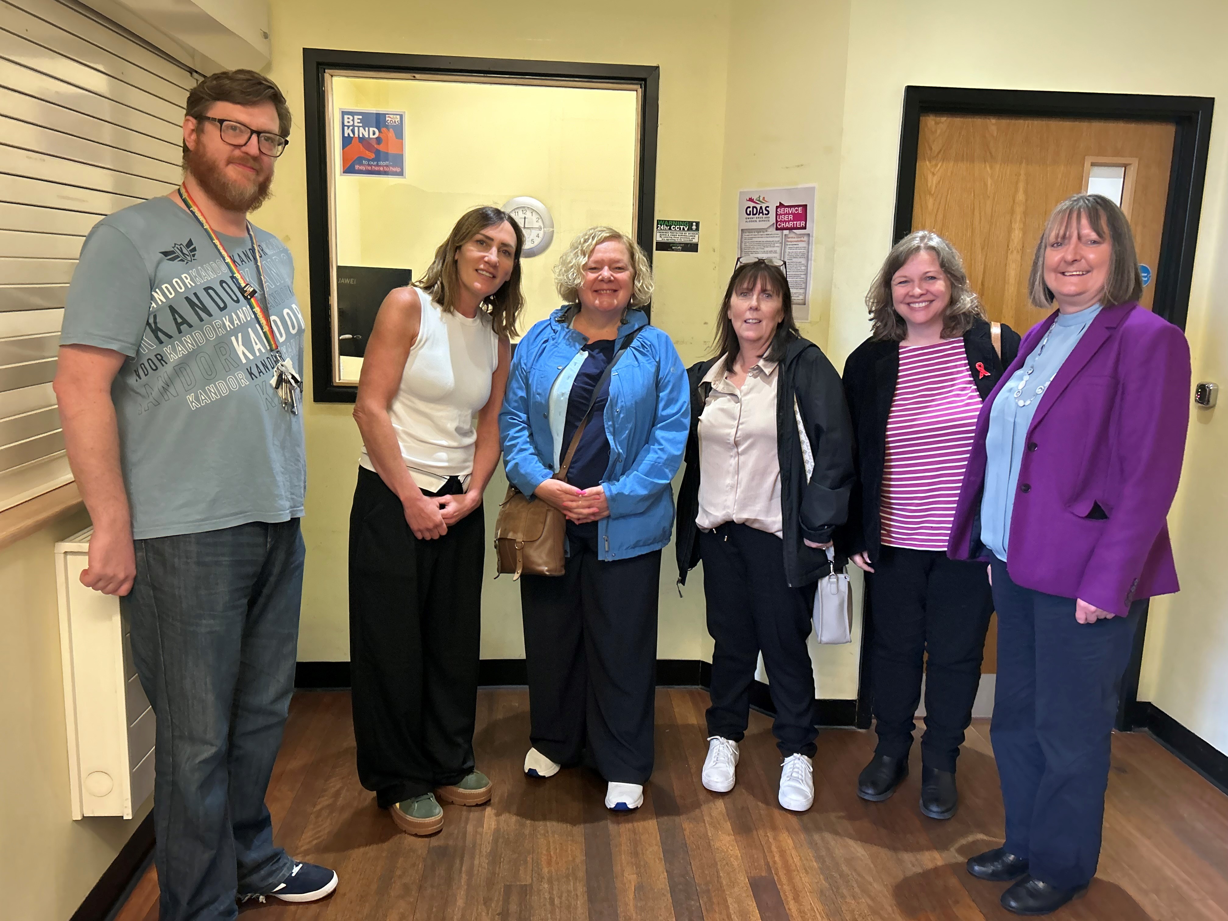 Jane Mudd with GDAS partners