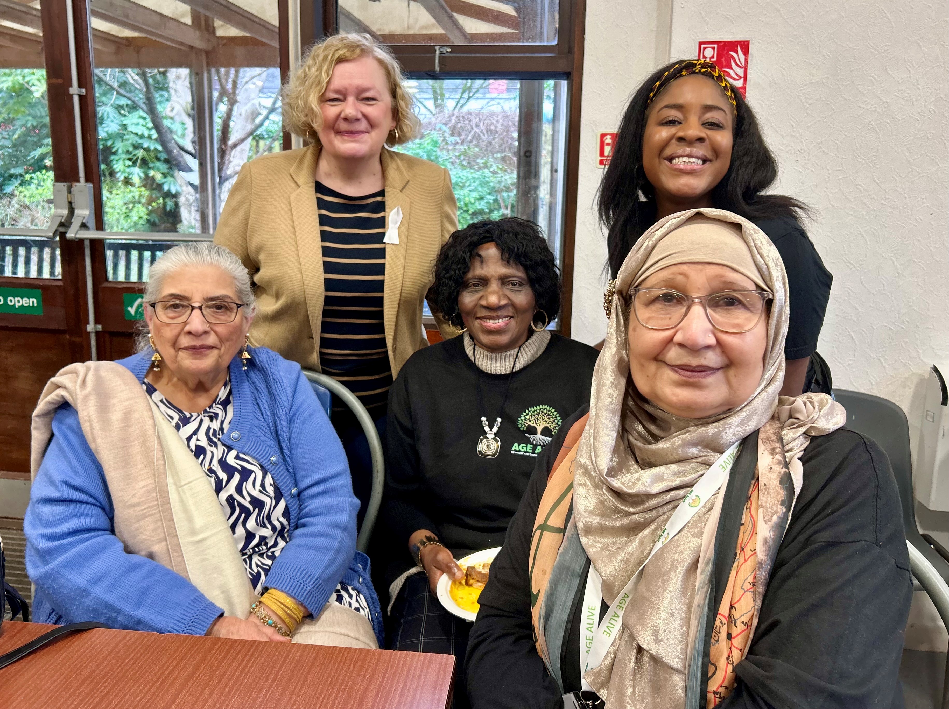 Jane Mudd with members of Age Alive