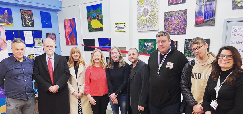 Jeff Cuthbert with representatives from GDAS