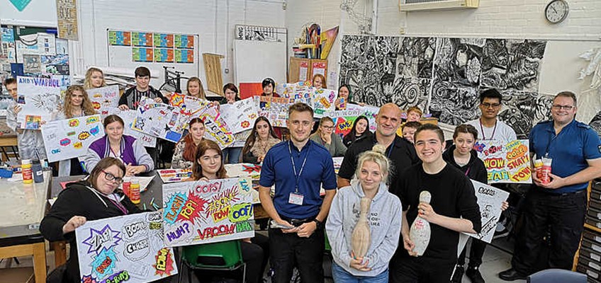 Newport Students Receive A Thank You From Gwent Police