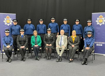 Group photo welcoming the new PCSOs