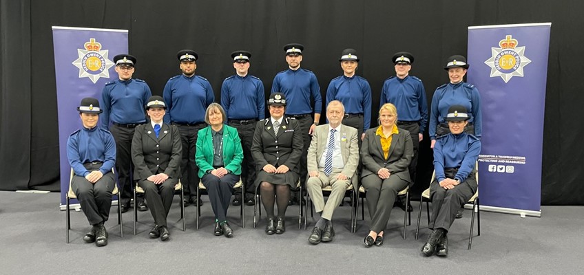 Group photo welcoming the new PCSOs