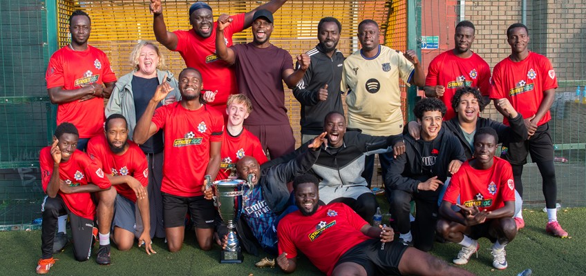 Jane Mudd with StreetSoc winners