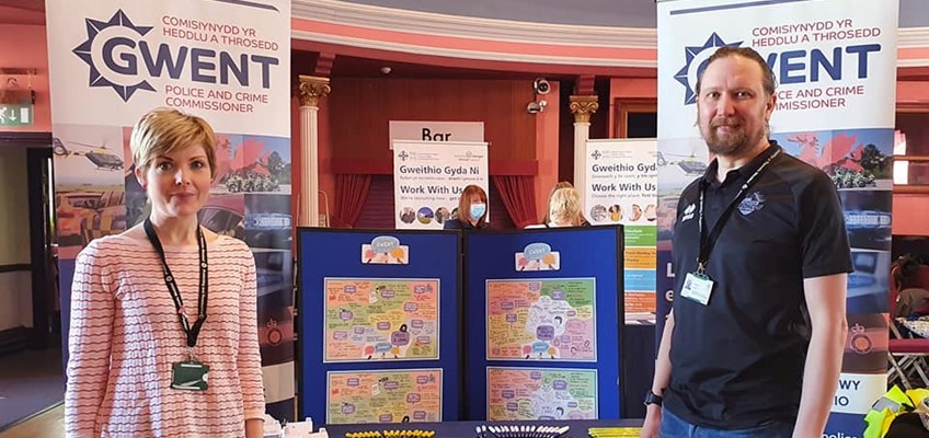 OPCC staff at blaenavon event