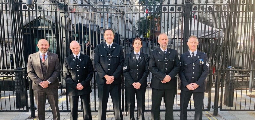 Photo of officers in London