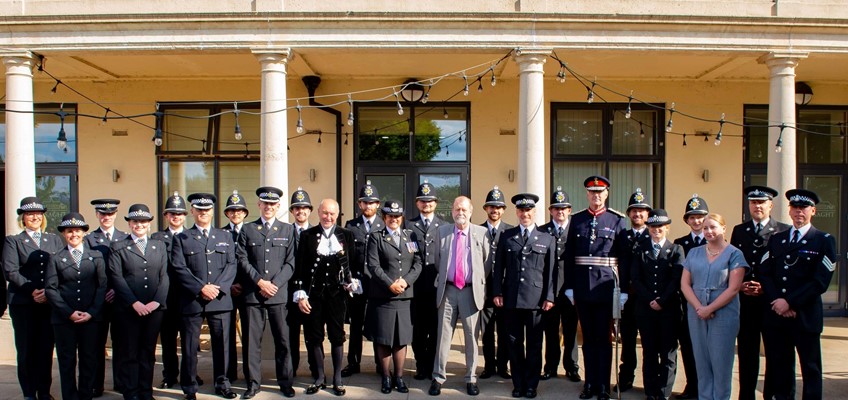 Group photo welcoming the new officers