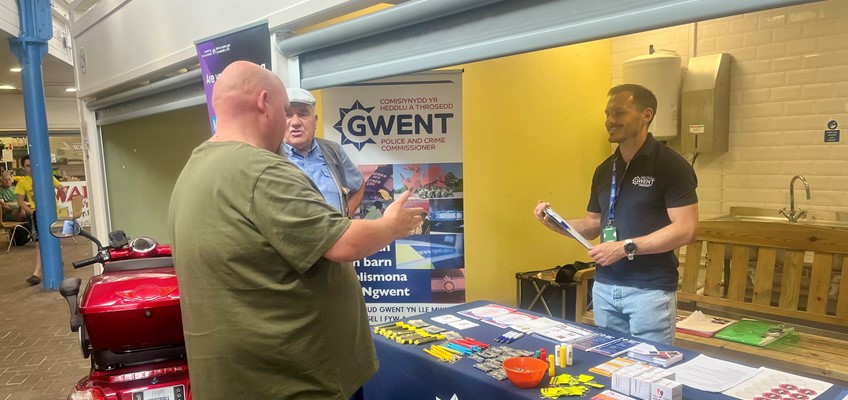 Out and about at Pontypool Indoor Market