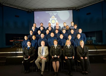 Group photo welcoming the new PCSOs
