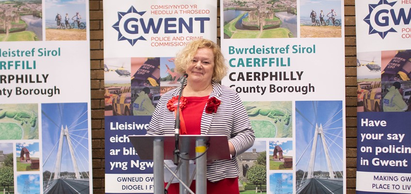 Jane Mudd is elected as the new Police and Crime Commissioner for Gwent.